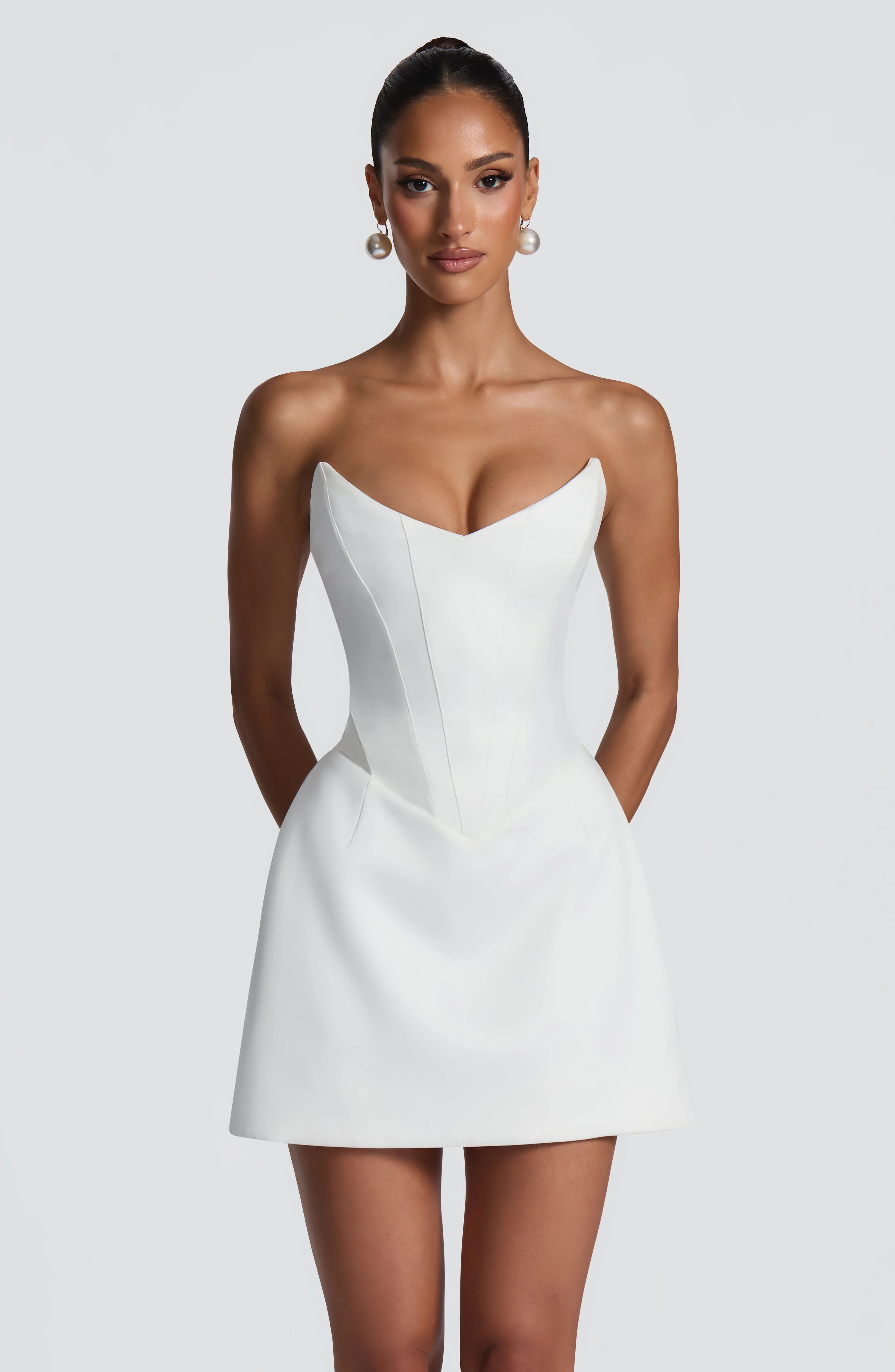 Torin Mini Dress - Ivory - Image 5