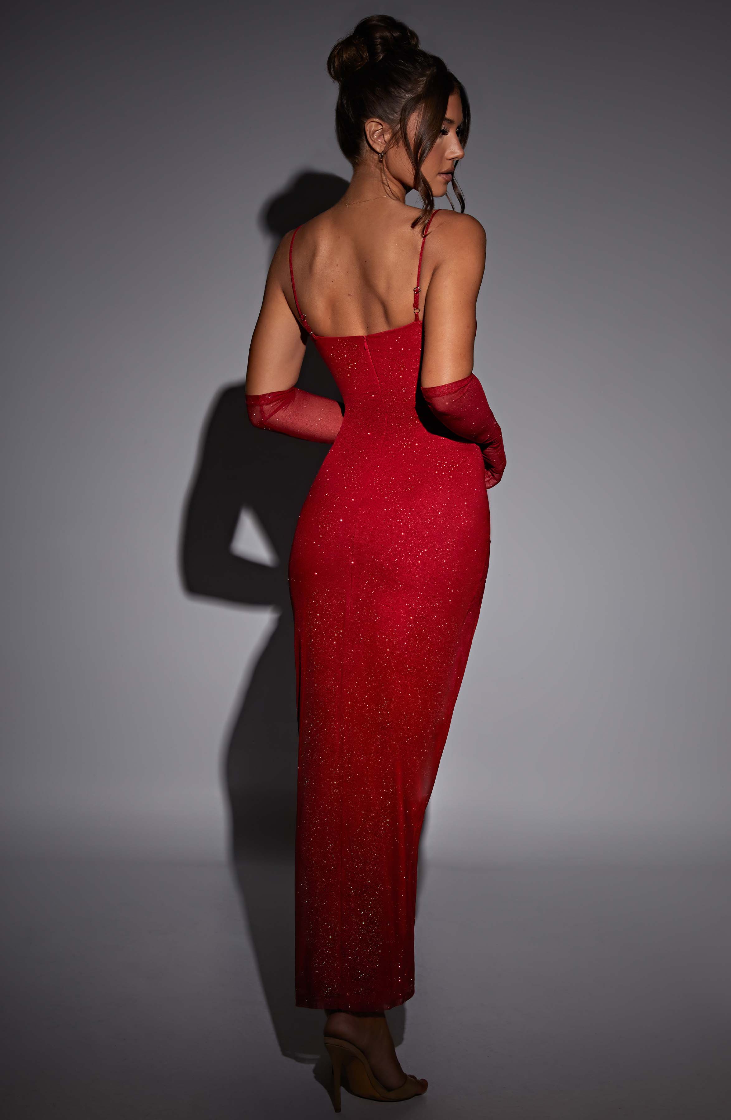 Trixie Maxi Dress - Red Sparkle - Image 2