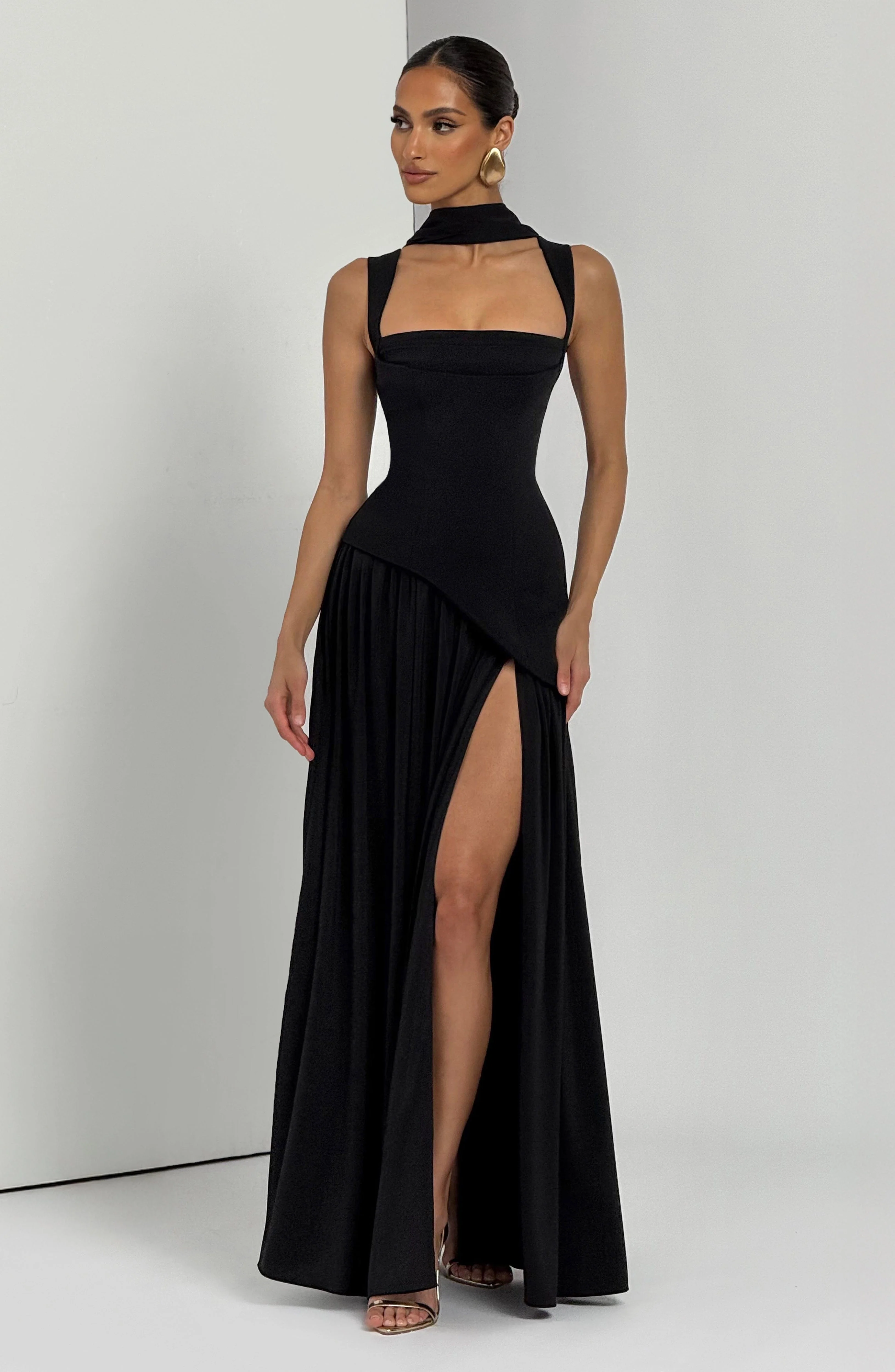 Tullulah Maxi Dress - Black - Image 6