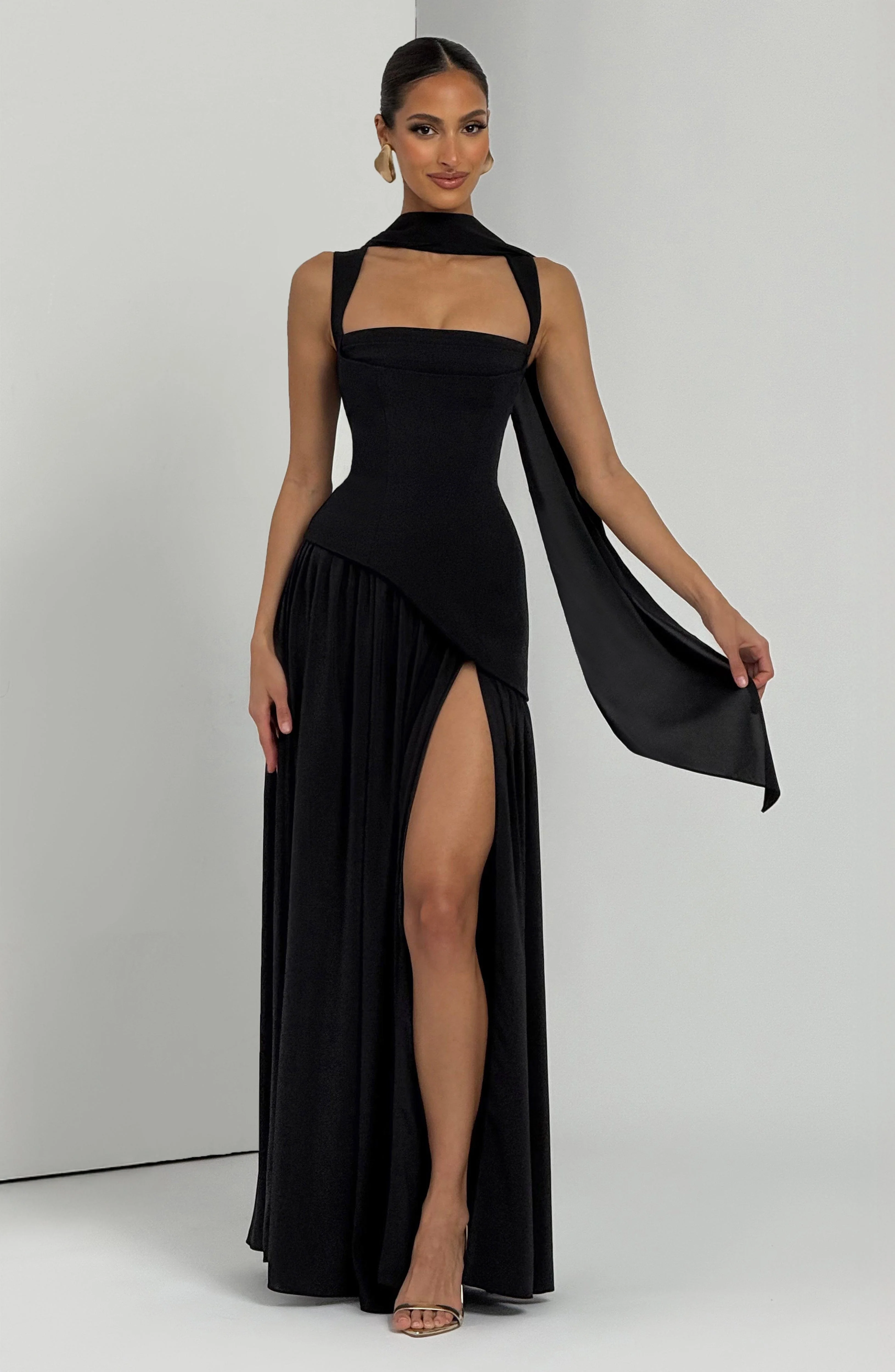 Tullulah Maxi Dress - Black - Image 7