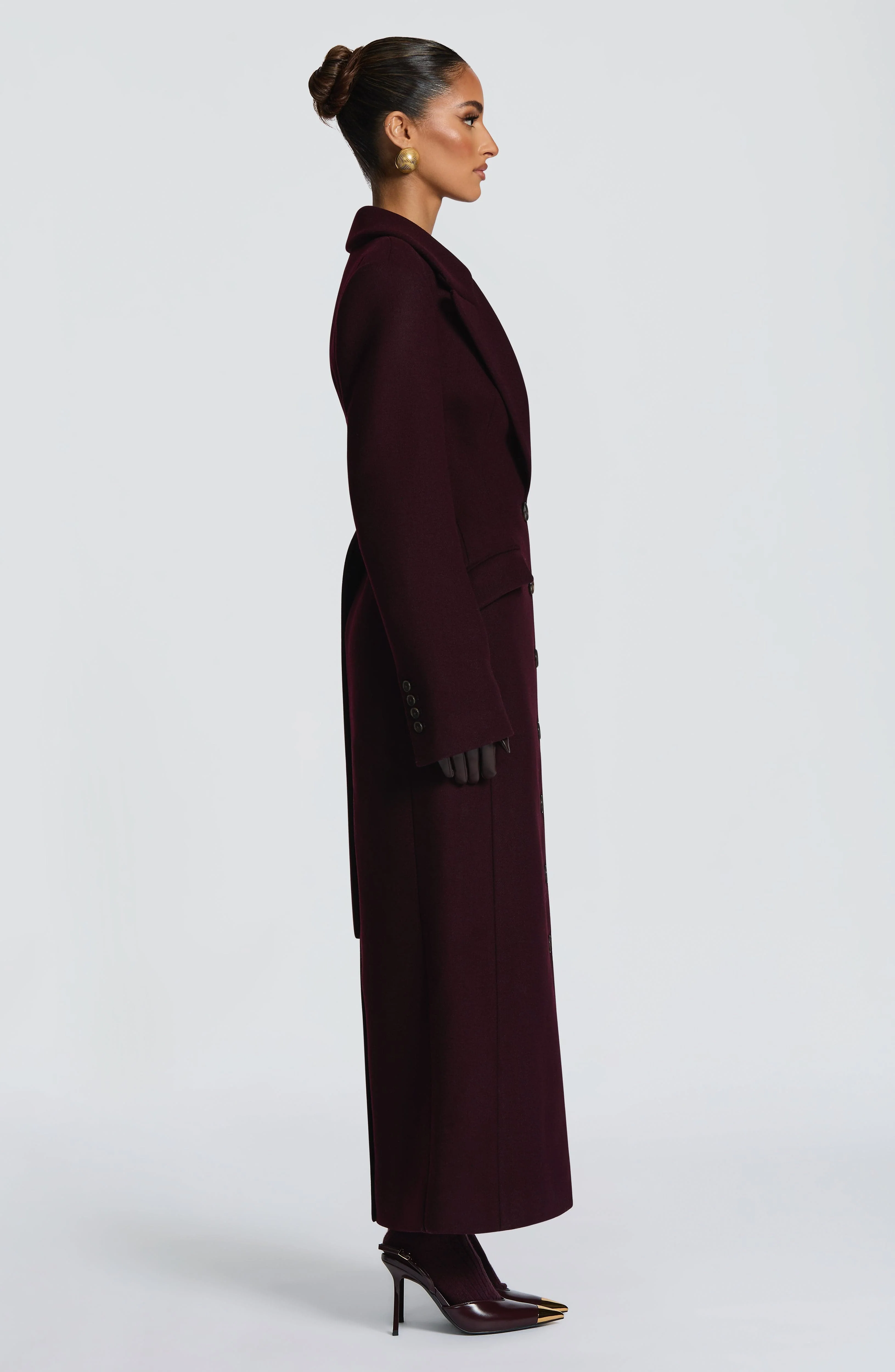 Ursula Coat - Plum - Image 9