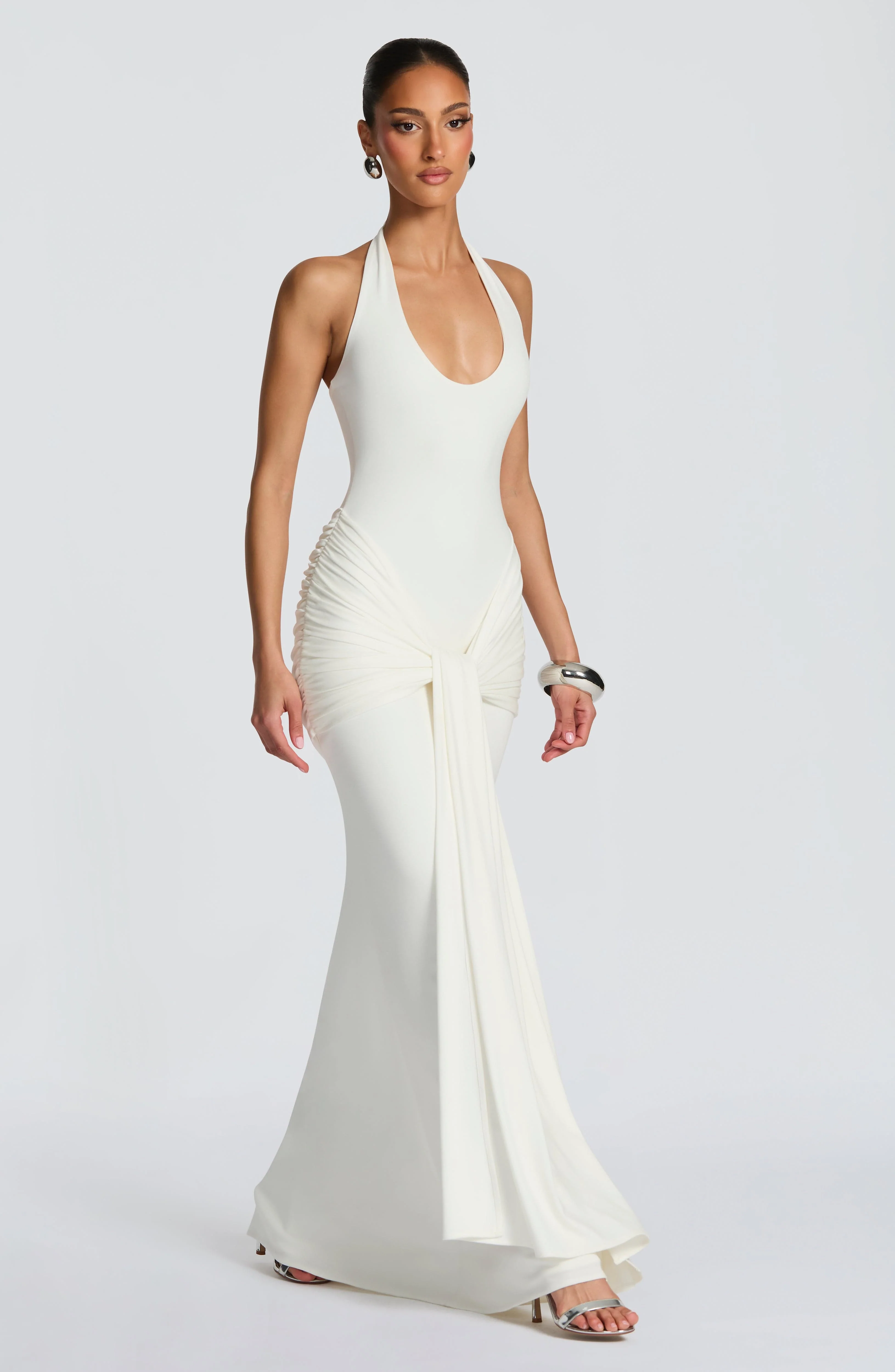 Veneda Maxi Dress - Ivory - Image 3