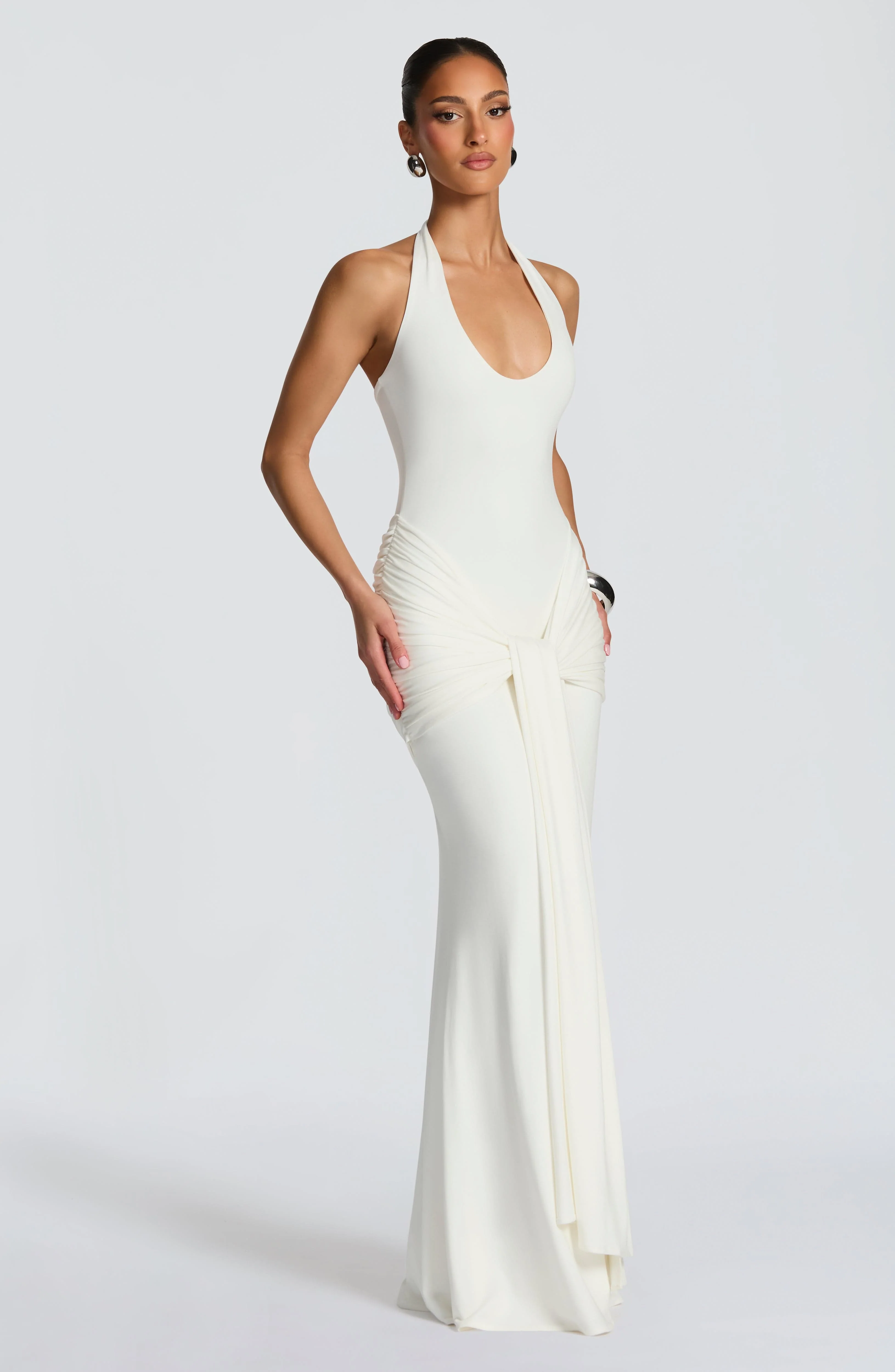 Veneda Maxi Dress - Ivory - Image 5