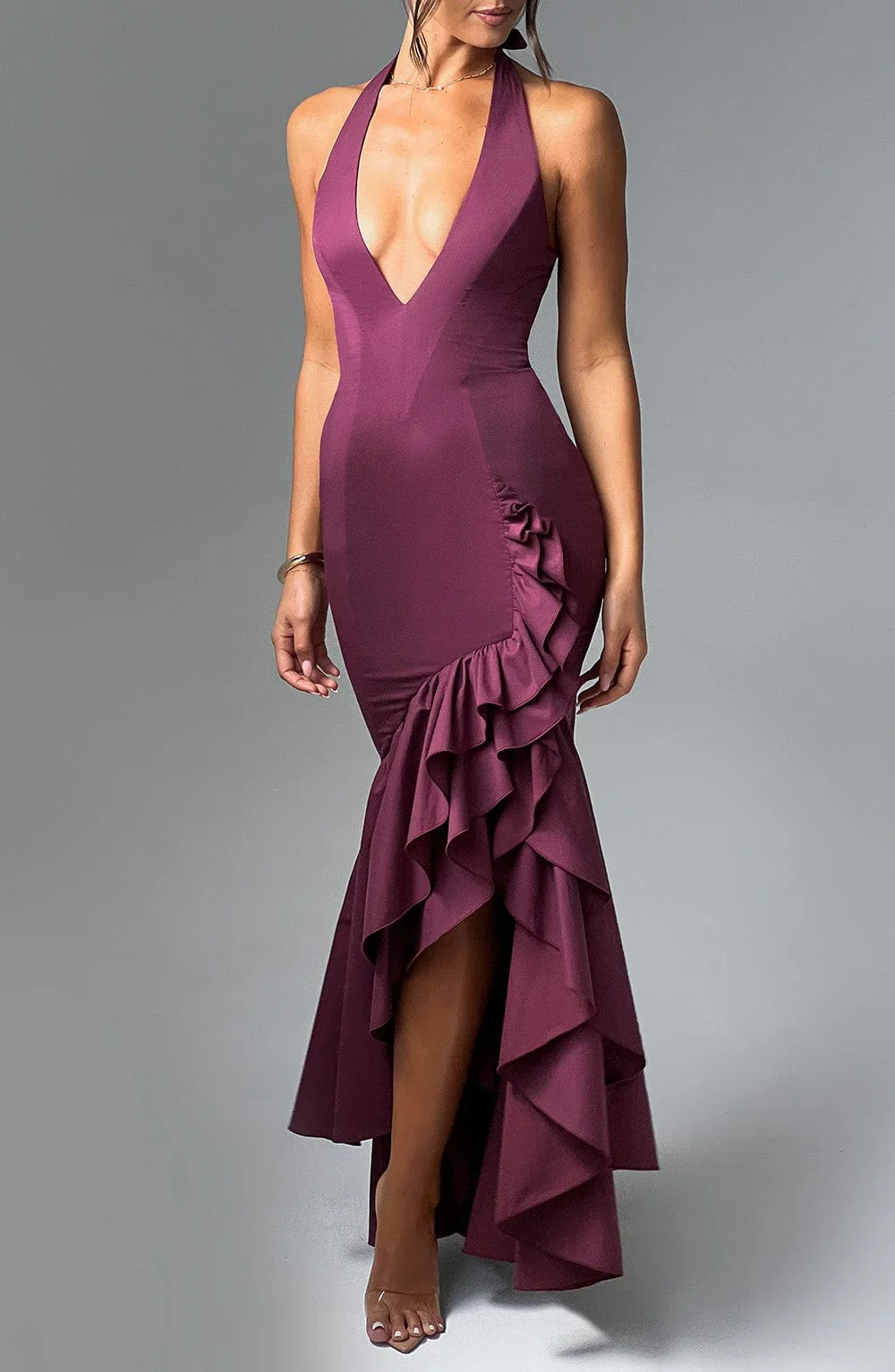 Veronique Maxi Dress - Cherry Lacquer - Image 5