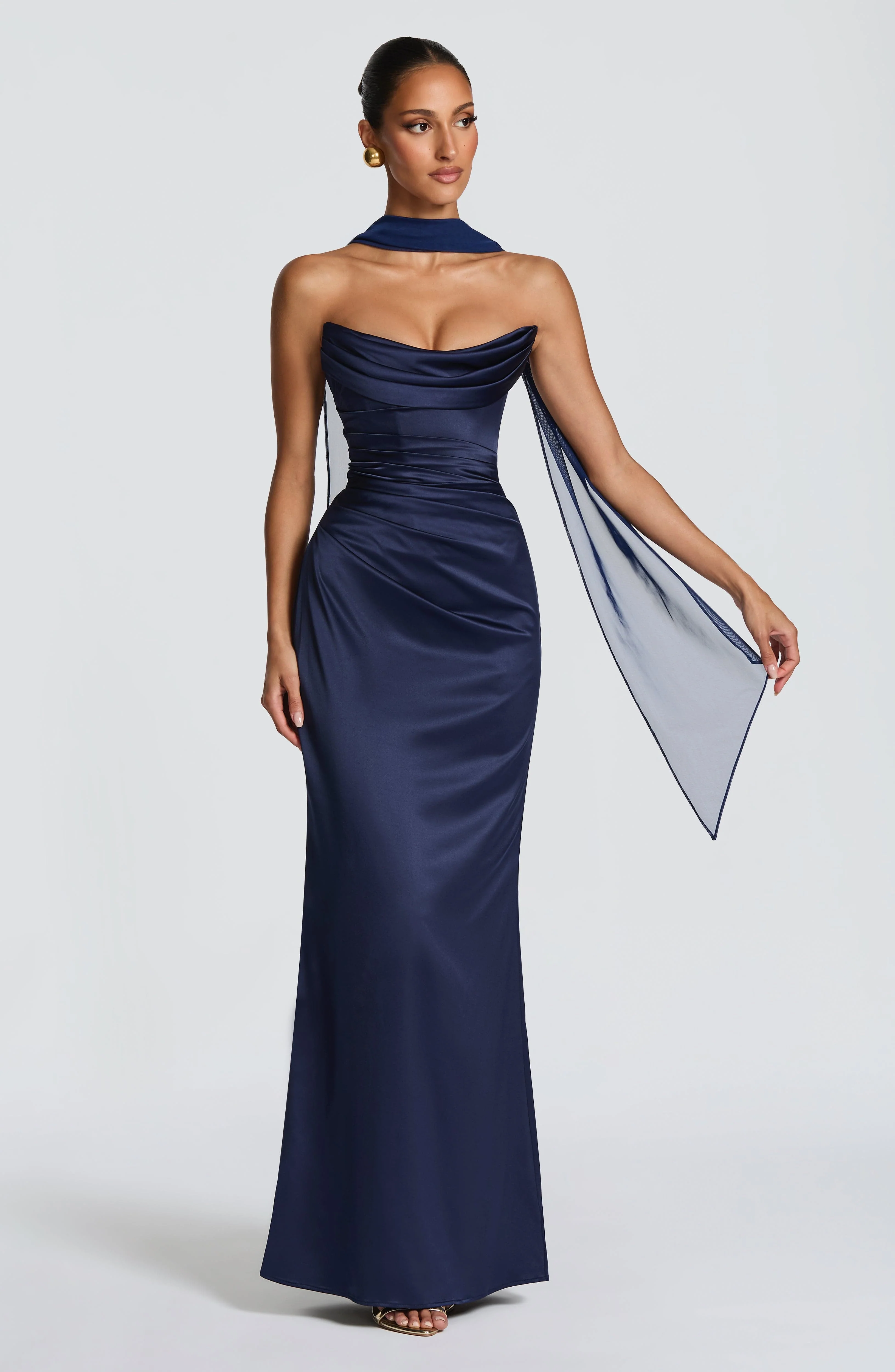Vessa Maxi Dress - Navy - Image 2