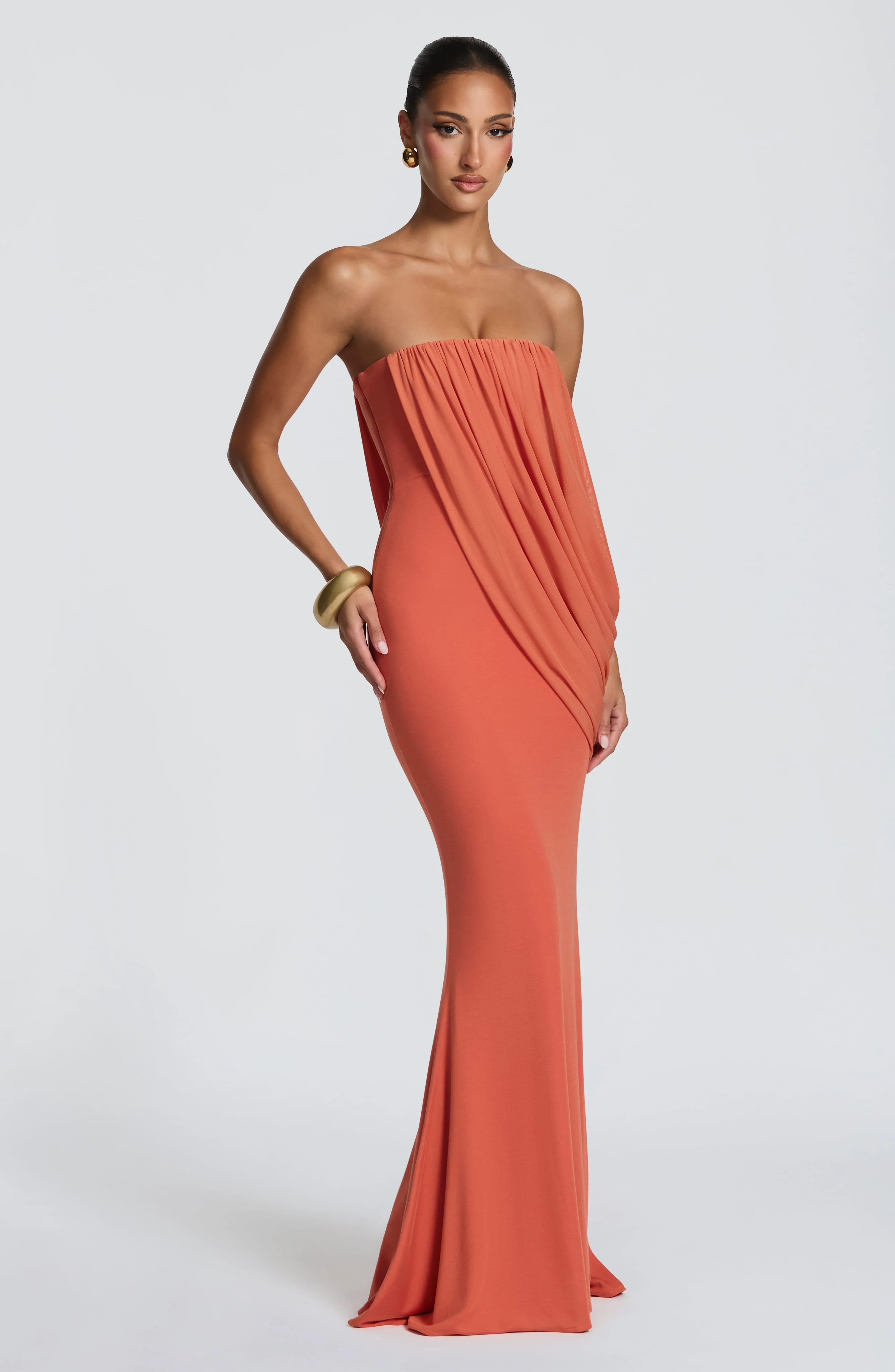 Vienna Maxi Dress - Burnt Orange - Image 3
