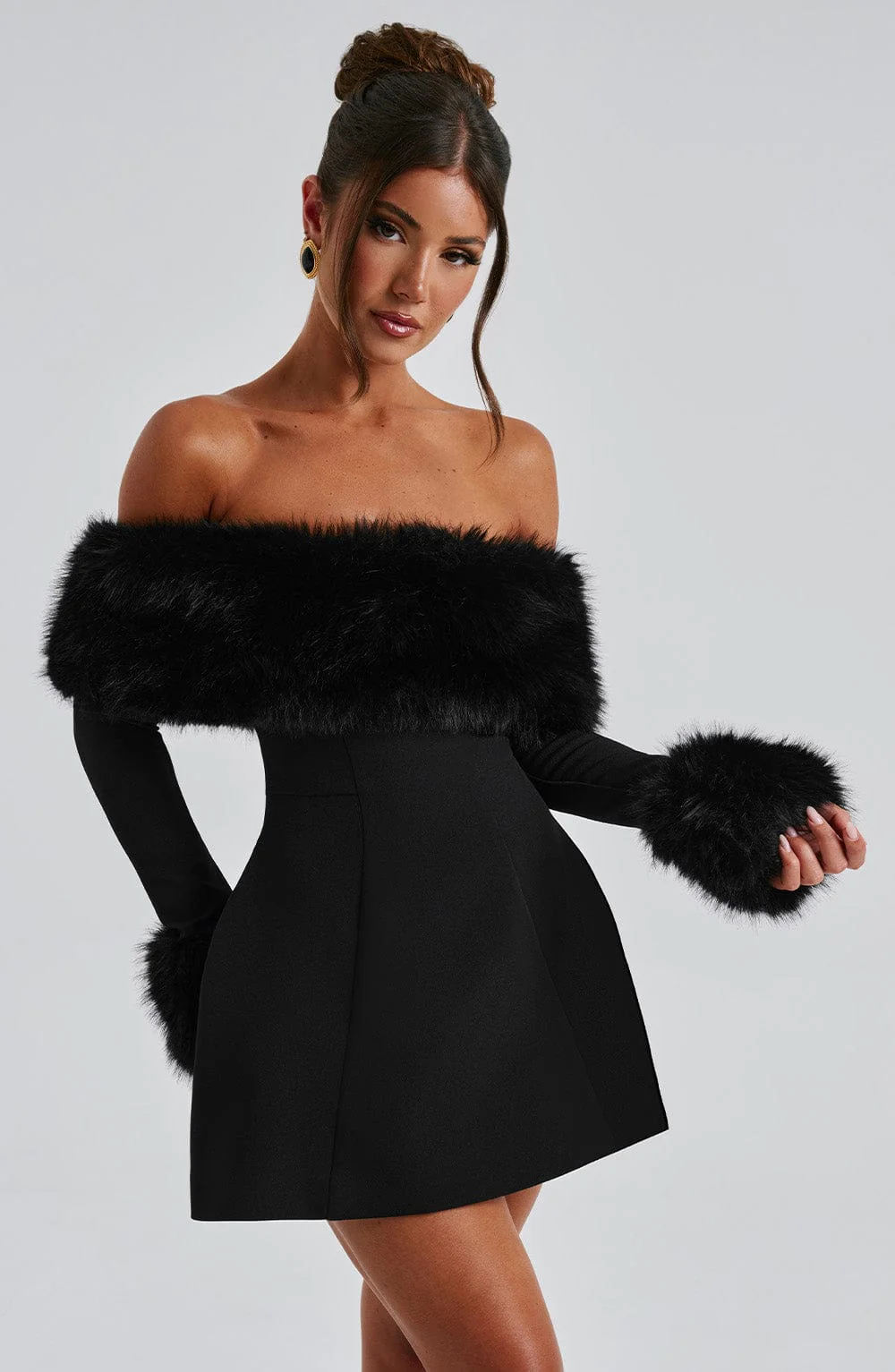 Villanelle Mini Dress - Black - Image 4