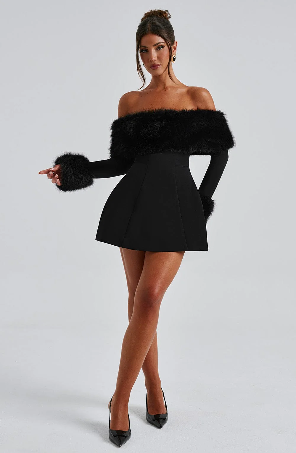 Villanelle Mini Dress - Black - Image 5