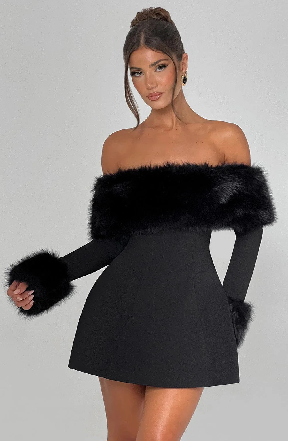 Villanelle Mini Dress - Black - Image 6