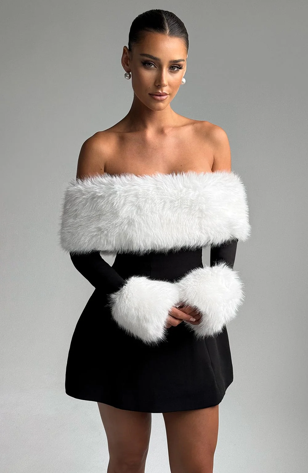 Villanelle Mini Dress - Black/White - Image 2