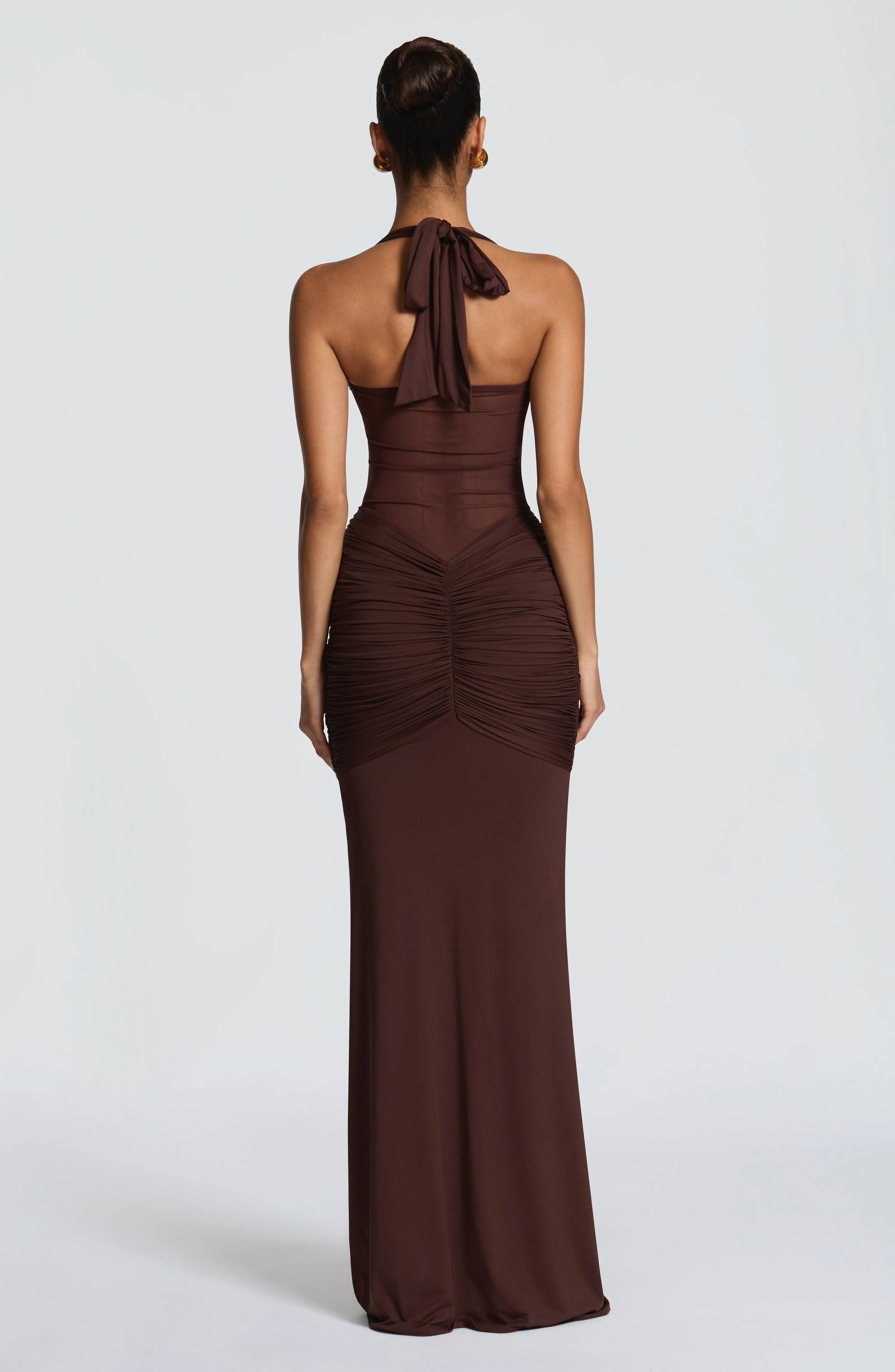Vixen Maxi Dress - Plum Brown - Image 3