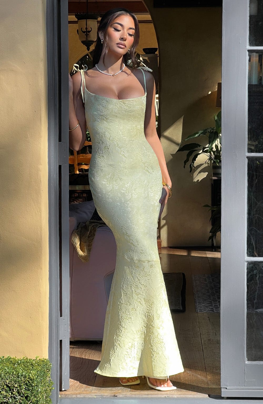 Whitney Maxi Dress - Lemon - Image 10