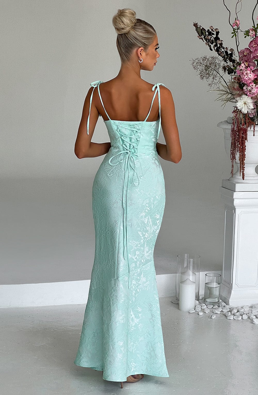 Whitney Maxi Dress - Mint - Image 2