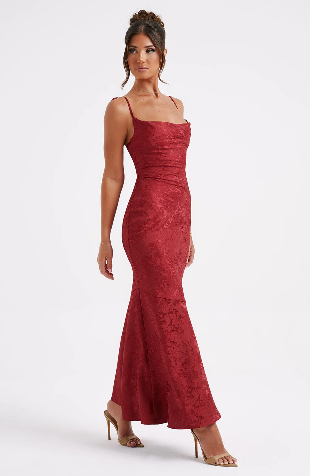 Whitney Maxi Dress - Red - Image 4
