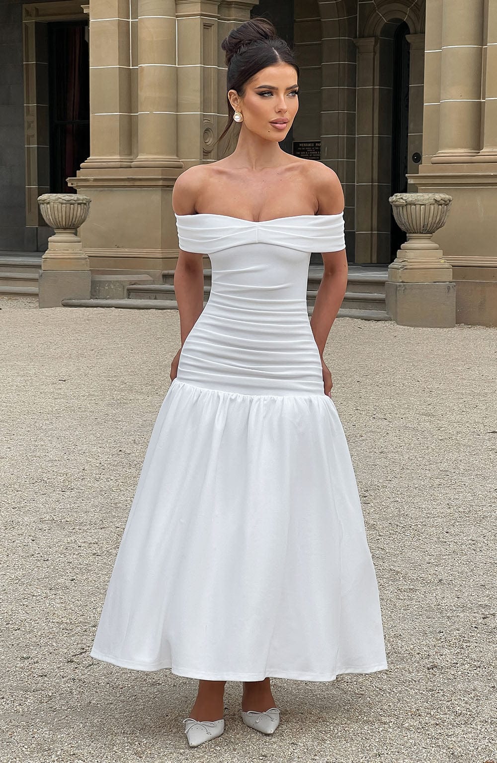 Wilhelmina Midaxi Dress - Ivory - Image 4