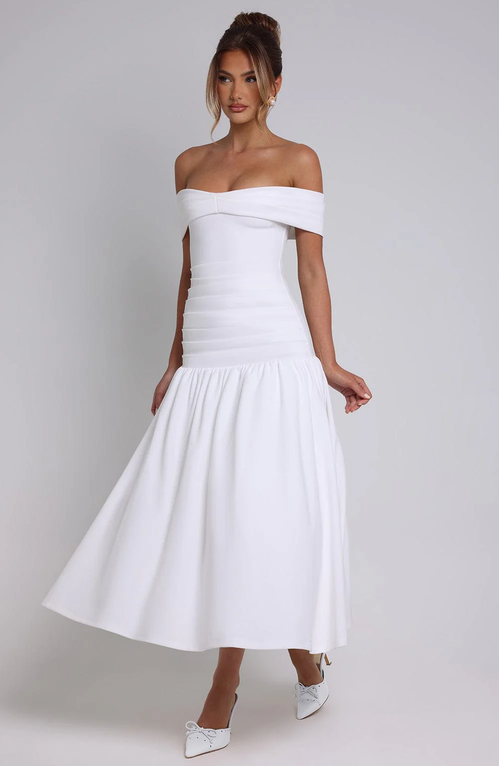 Wilhelmina Midaxi Dress - Ivory - Image 6