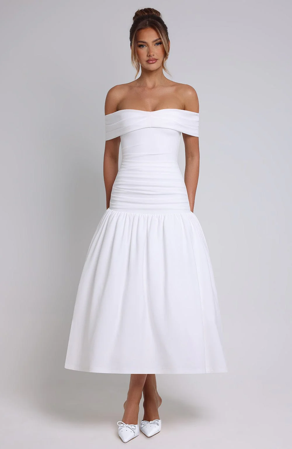 Wilhelmina Midaxi Dress - Ivory - Image 9