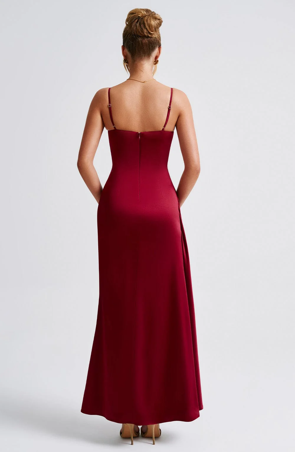 Winona Maxi Dress - Burgundy - Image 3