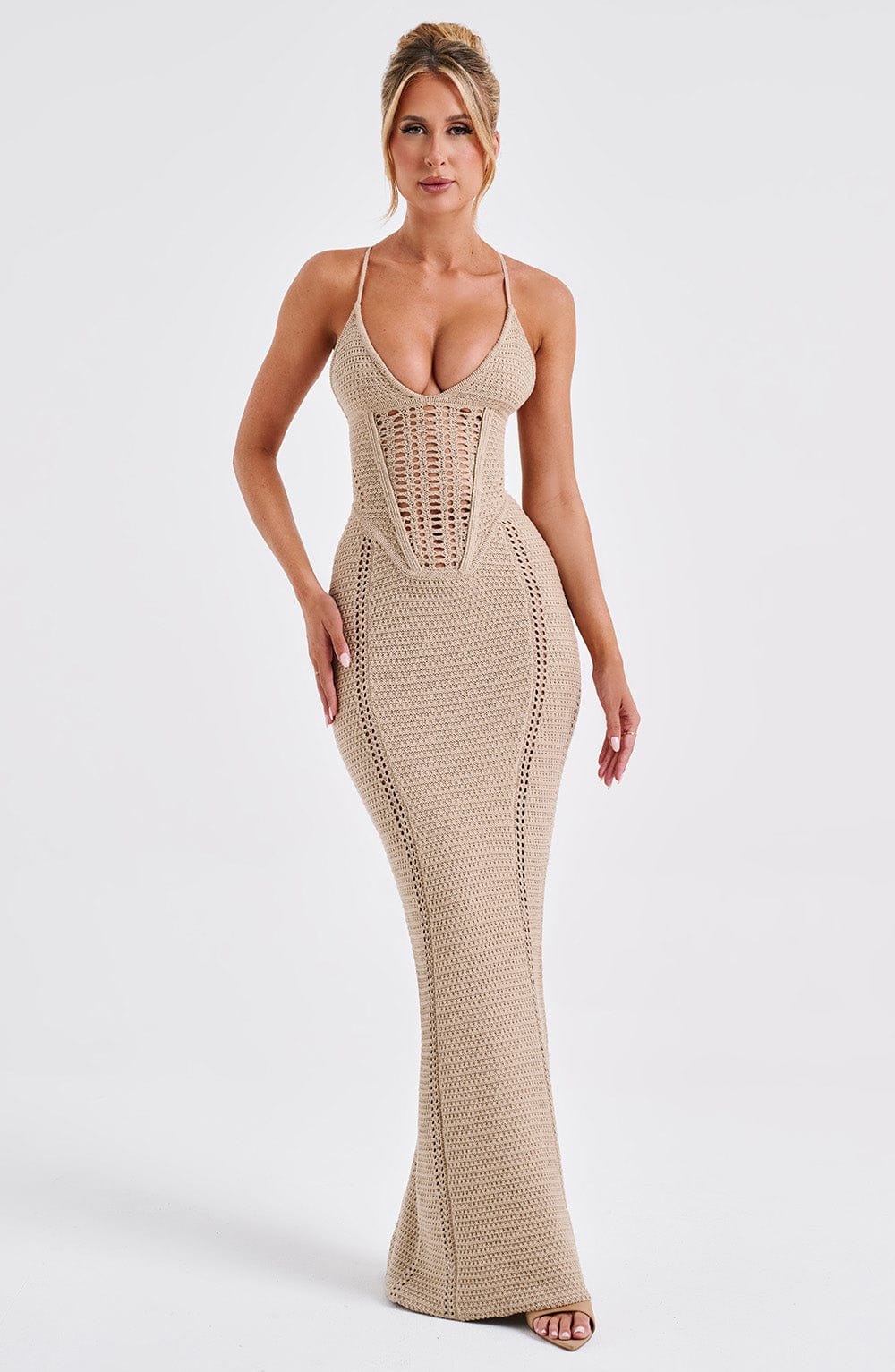 Xanthe Maxi Dress - Beige - Image 16