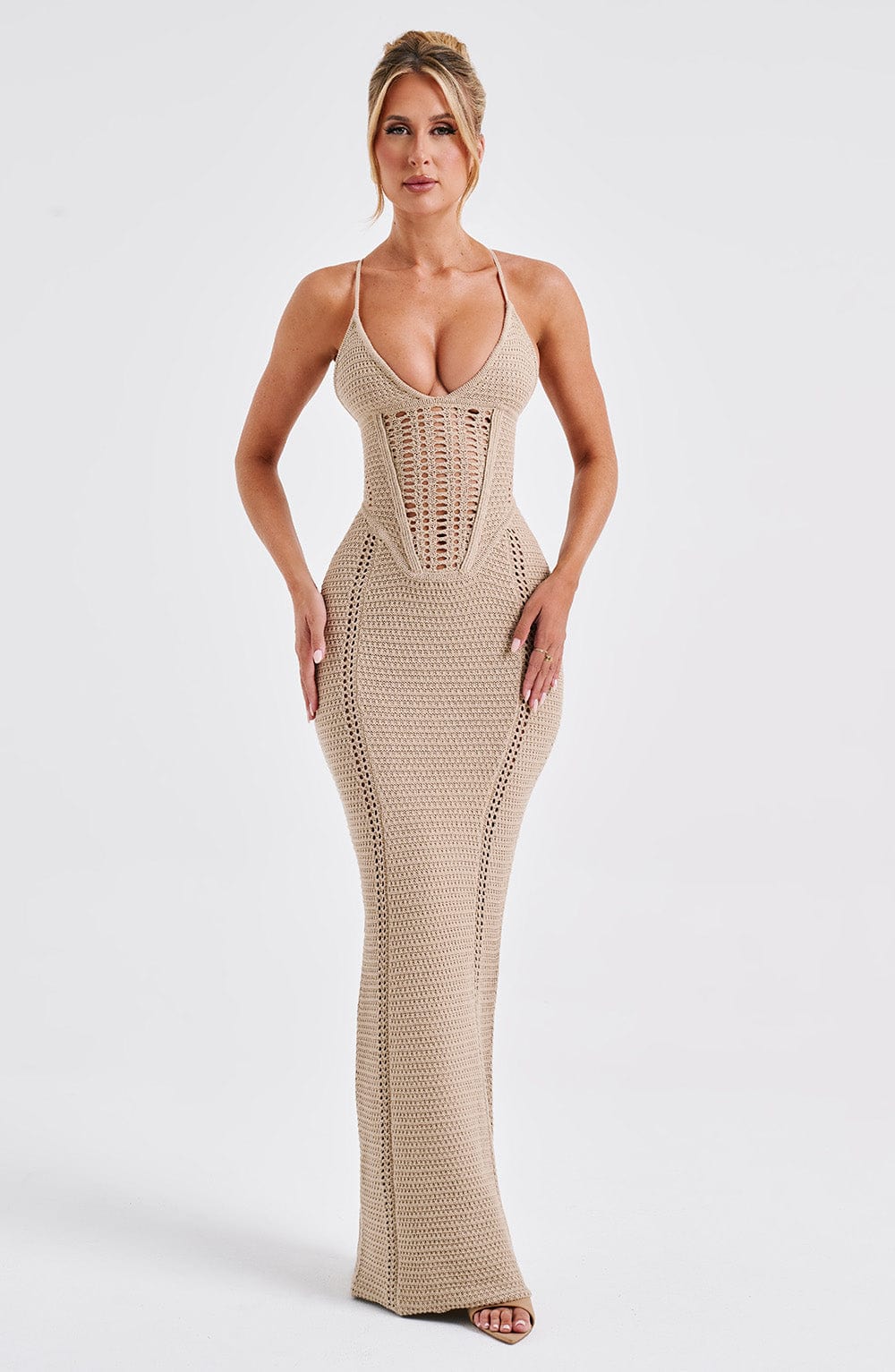 Xanthe Maxi Dress - Beige - Image 18