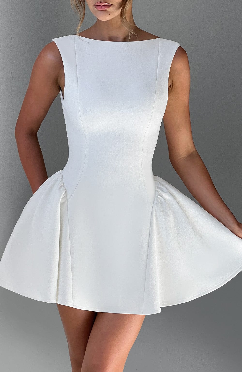 Yalina Mini Dress - Ivory - Image 9