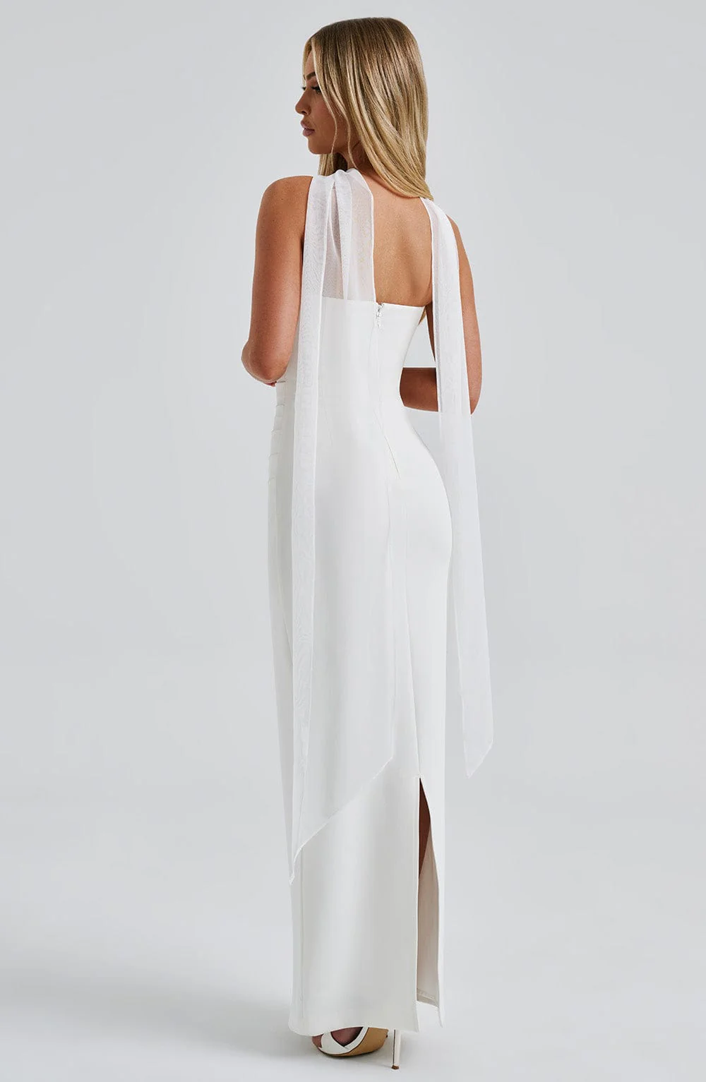 Yulia Maxi Dress - Ivory - Image 4