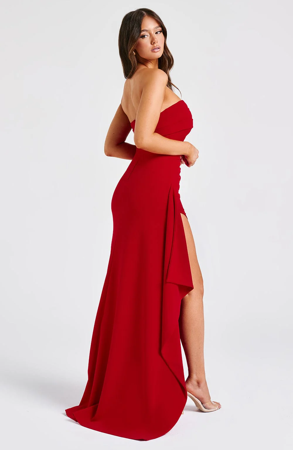 Zafira Maxi Dress - Red - Image 5