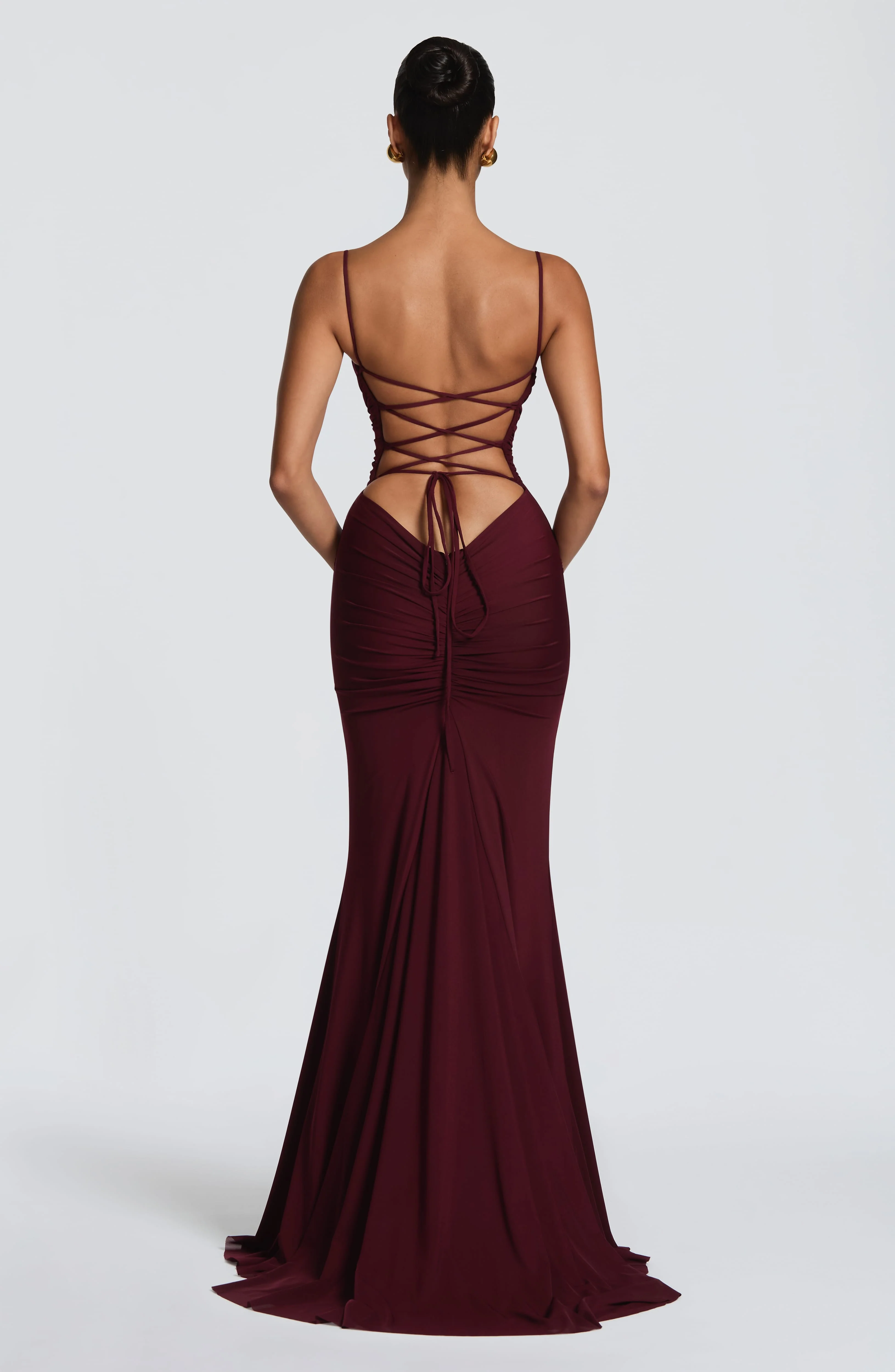 Zaria Gown - Cherry Lacquer - Image 2